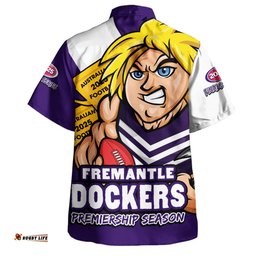 Amazing Aussie Fremantle Australian Football Finals Premiership Spirit Hawaiian Shirt