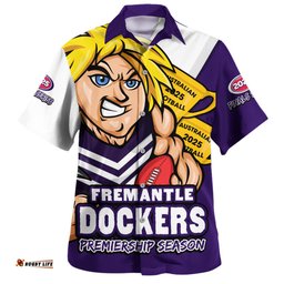 Amazing Aussie Fremantle Australian Football Finals Premiership Spirit Hawaiian Shirt