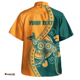 Amazing Aussie Australia Wallabies Custom Go Wallabies Aboriginal Inspired Jersey Orange Hawaiian Shirt