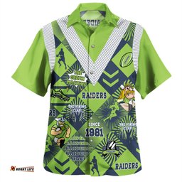 Amazing Aussie Canberra Raiders Argyle Patterns Style Tough Fan Rugby For Life Hawaiian Shirt
