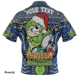 Amazing Aussie Canberra Raiders Christmas Custom Christmas Knit Patterns Vintage Jersey Ugly Hawaiian Shirt