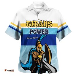 Amazing Aussie Gold Coast Titans Custom Gold Coast Titans Supporter Hawaiian Shirt