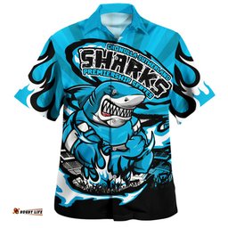 Amazing Aussie Cronulla Sutherland Sharks Premiership Series Sports Gear Hawaiian Shirt
