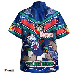 Amazing Aussie New Zealand WarriorsNaidoc Week Custom For Our Elders Home Jersey Shirt Hawaiian Shirt