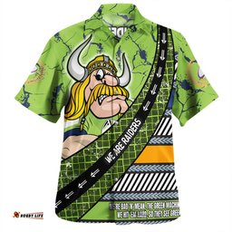 Amazing Aussie Canberra Raiders Theme Song For Rugby With Sporty Style Hawaiian Shirt