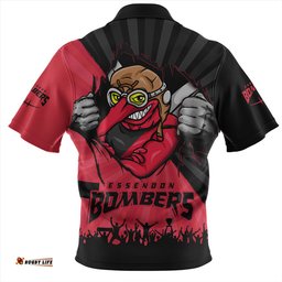 Amazing Aussie Essendon Breaking Through Fan Design Hawaiian Shirt