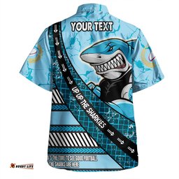 Amazing Aussie Cronulla Sutherland Sharks Theme Song For Rugby With Sporty Style Hawaiian Shirt