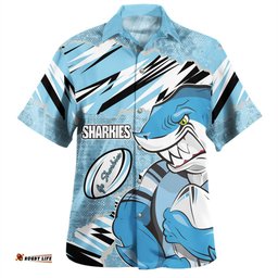 Amazing Aussie Cronulla Sutherland Sharks Theme Song Hawaiian Shirt