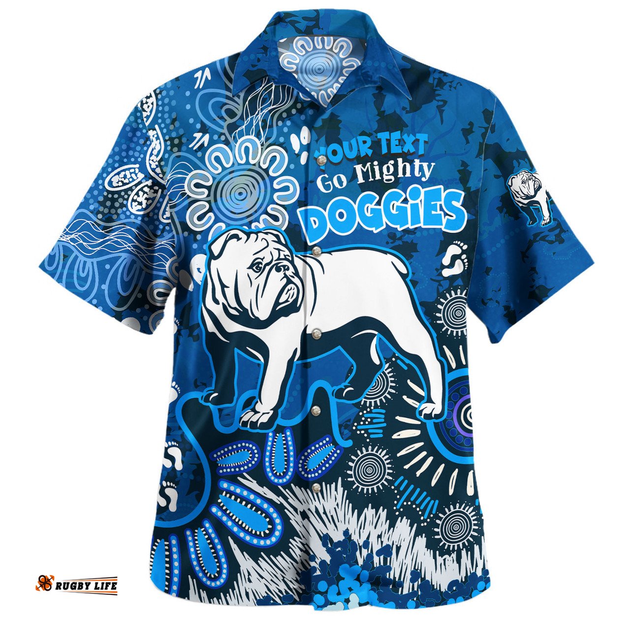 Amazing Aussie Canterbury Bankstown Bulldogs Custom Go Mighty Doggies Shirt Hawaiian Shirt
