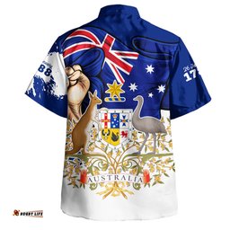 Amazing Aussie Australia Australia Power Pride And Heritage Crest Hawaiian Shirt