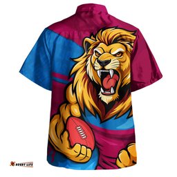 Amazing Aussie Brisbane Lions Defend The Pride Hawaiian Shirt