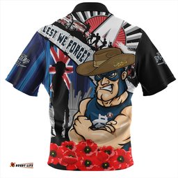 Amazing Aussie Carlton Anzac Day Honor United In Spirit Hawaiian Shirt