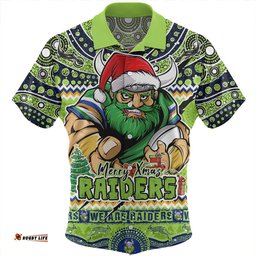 Amazing Aussie Canberra Raiders Aboriginal Xmas Special Ugly Christmas Style Hawaiian Shirt