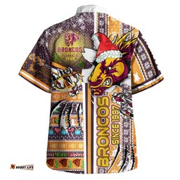 Amazing Aussie Brisbane Broncos Merry Super Broncos Christmas Scratch Ho Ho Ho Hawaiian Shirt