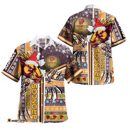 Amazing Aussie Brisbane Broncos Merry Super Broncos Christmas Scratch Ho Ho Ho Hawaiian Shirt