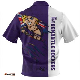 Amazing Aussie Fremantle Burning Passion Of Power Scratch Style Hawaiian Shirt