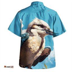 Amazing Aussie Australia Kookaburra Kookaburra Blue Background Hawaiian Shirt