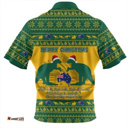 Amazing Aussie Australia Scorching Australia Christmas Green Hawaiian Shirt