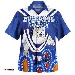 Amazing Aussie Canterbury Bankstown Bulldogs Custom Bulldogs For Life With Aboriginal Style Hawaiian Shirt