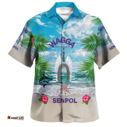 Amazing Aussie (Custom) Australia Dhari Hat Design Hawaiian Shirt