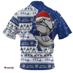 Amazing Aussie Canterbury Bankstown Bulldogs Merry Christmas Our Beloved Team Scratch Style Hawaiian Shirt