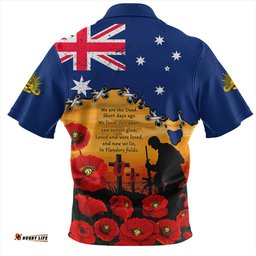 Amazing Aussie Australia Remembrance Day Fields Of Poppies Honoring The Fallen Hawaiian Shirt