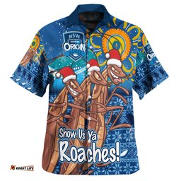 Amazing Aussie Cockroaches Custom Christmas Show Us Ya Roaches Hawaiian Shirt