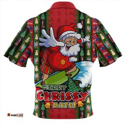Amazing Aussie Australia Merry Chrissy Mate Santa Claus Surf Edition Hawaiian Shirt
