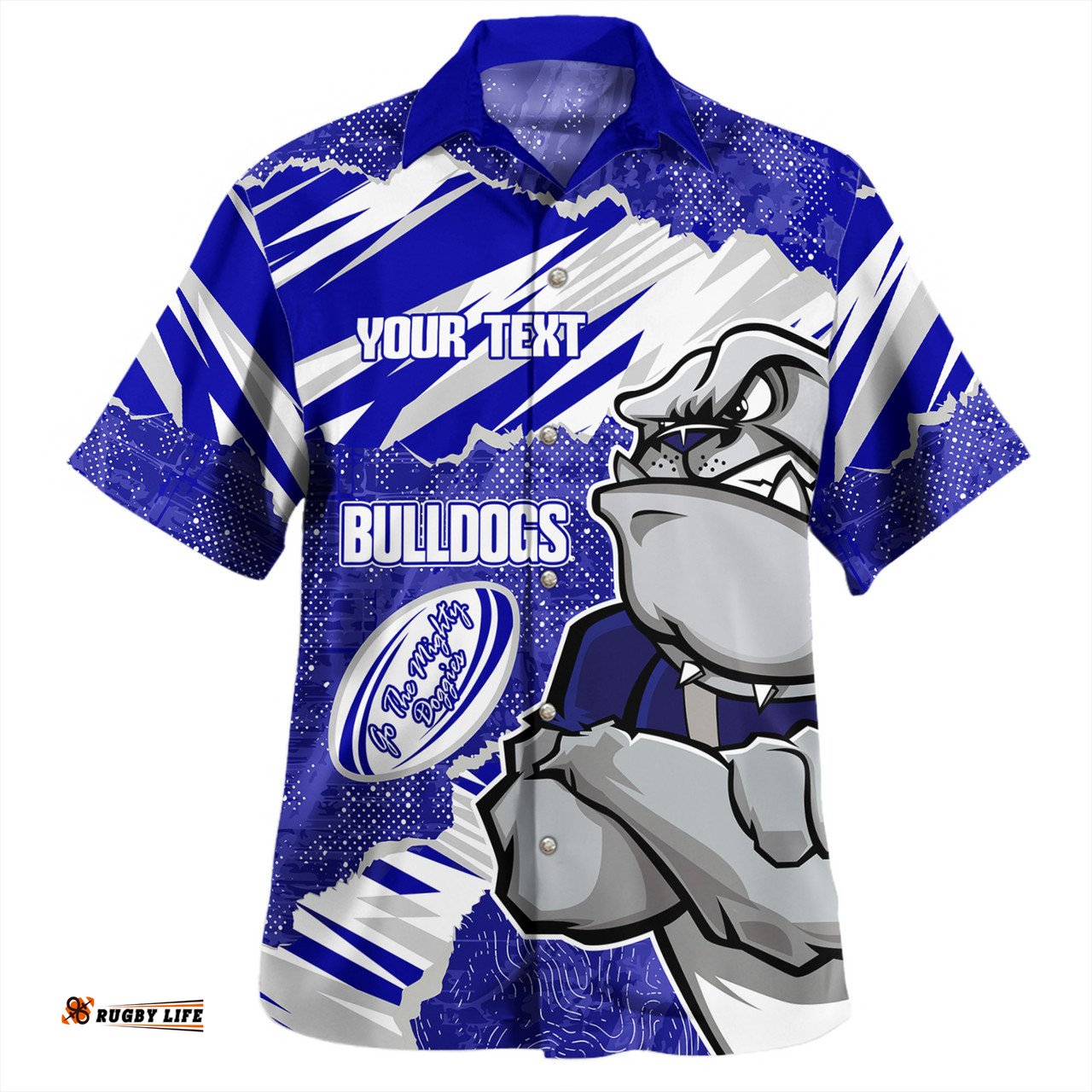Amazing Aussie Canterbury Bankstown Bulldogs Theme Song Hawaiian Shirt