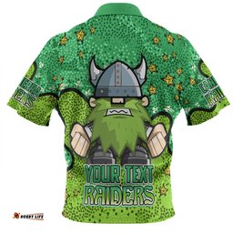 Amazing Aussie Canberra Raiders Custom Team With Dot And Star Patterns For Tough Fan Hawaiian Shirt