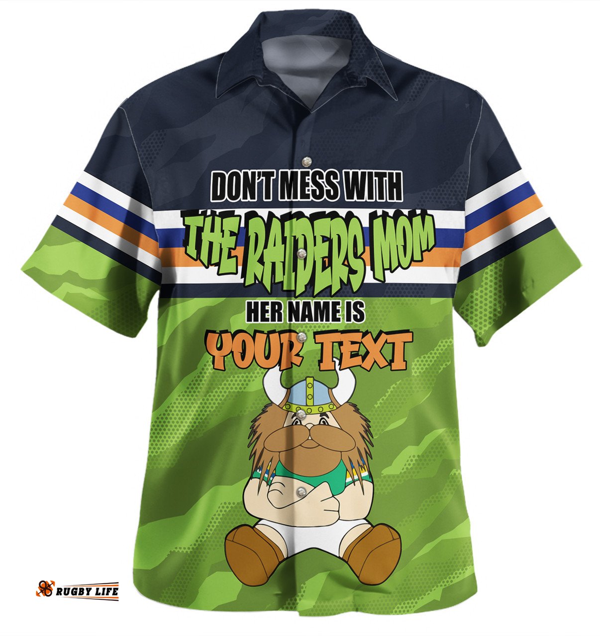 Amazing Aussie Canberra Raiders Mother's Day Screaming Mom and Crazy Fan Hawaiian Shirt