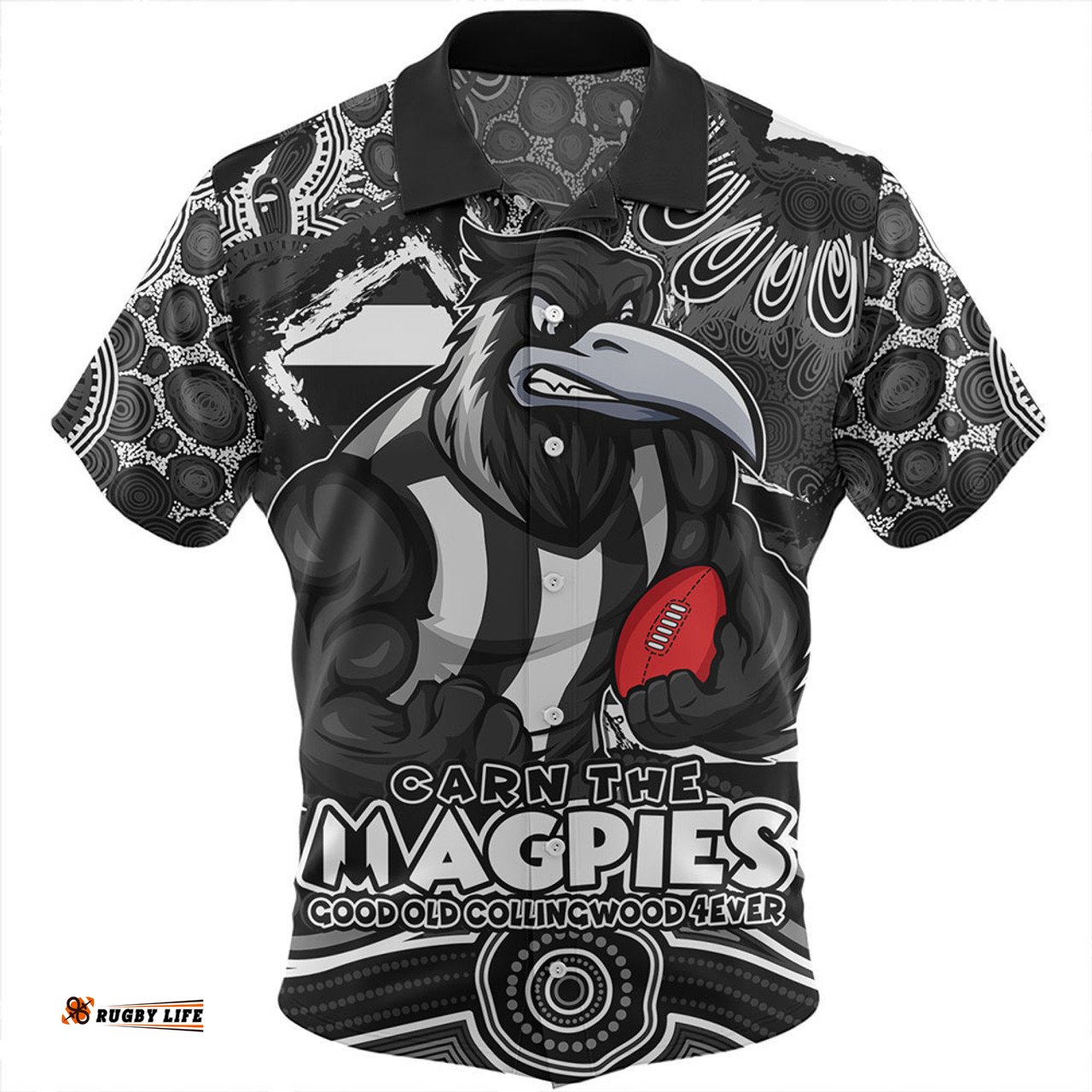 Amazing Aussie Collingwood Blazing Spirit Of Victory Hawaiian Shirt