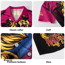 Amazing Aussie Brisbane Lions Full Moon Fever Halloween Supporter Hawaiian Shirt
