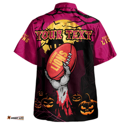 Amazing Aussie Brisbane Lions Full Moon Fever Halloween Supporter Hawaiian Shirt