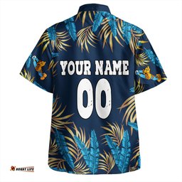 Amazing Aussie Gold Coast Titans Custom Tropical Patterns Gold Coast Titans Hawaiian Shirt