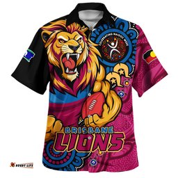 Amazing Aussie Brisbane Lions Power Through Generations NAIDOC Edition Hawaiian Shirt