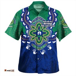 Amazing Aussie Australia Torres Strait Aboriginal Inspired Naidoc Symbol Pattern Hawaiian Shirt