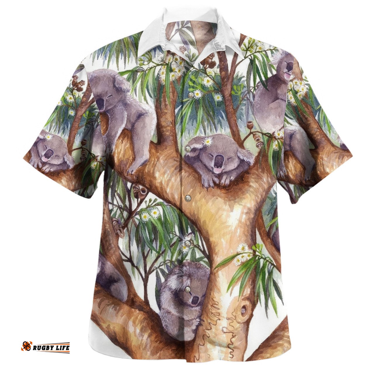 Amazing Aussie Australia Koala Sleep Little One Hawaiian Shirt