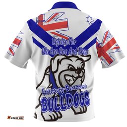 Amazing Aussie Canterbury Bankstown Bulldogs Happy Australia Day We Are One And Free V2 Hawaiian Shirt