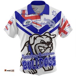 Amazing Aussie Canterbury Bankstown Bulldogs Happy Australia Day We Are One And Free V2 Hawaiian Shirt