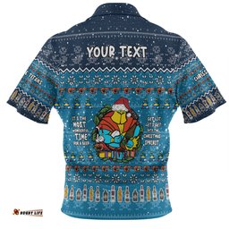 Amazing Aussie Gold Coast Titans Christmas Custom Chrissie Spirit Hawaiian Shirt
