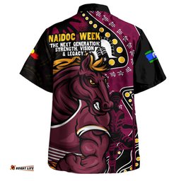 Amazing Aussie Brisbane Broncos NAIDOC Indigenous Warrior Spirit Hawaiian Shirt