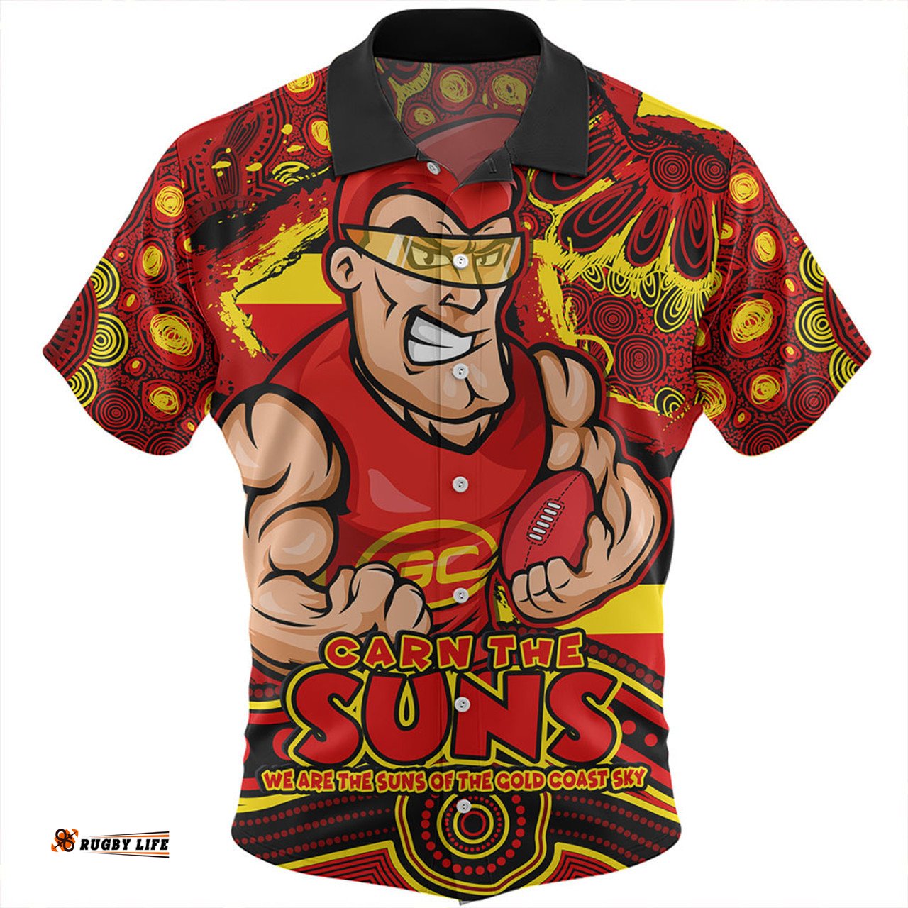 Amazing Aussie Gold Coast SUNS Blazing Spirit Of Victory Hawaiian Shirt
