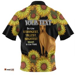 Amazing Aussie Australia Kangaroo Aboriginal Custom Aboriginal Sunflowers With Kangaroo Be The Strongest Dot Painting Art Hawaiian Shirt