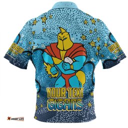 Amazing Aussie Gold Coast Titans Custom Team With Dot And Star Patterns For Tough Fan Hawaiian Shirt