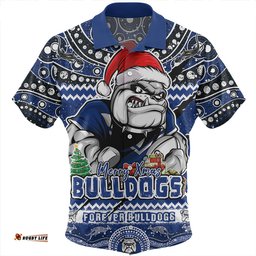 Amazing Aussie Canterbury Bankstown Bulldogs Aboriginal Xmas Special Ugly Christmas Style Hawaiian Shirt