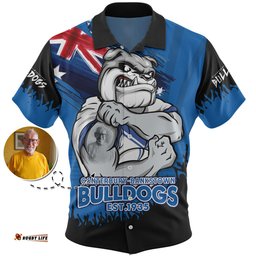 Amazing Aussie Canterbury Bankstown Bulldogs Heart Of A Fighter Tough And Fearless Hawaiian Shirt