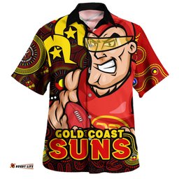 Amazing Aussie Gold Coast SUNS NAIDOC Spirit Of Country Hawaiian Shirt