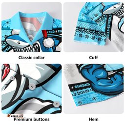 Amazing Aussie Cronulla Sutherland Sharks Ugly Knit Style For Christmas Game Fans Hawaiian Shirt