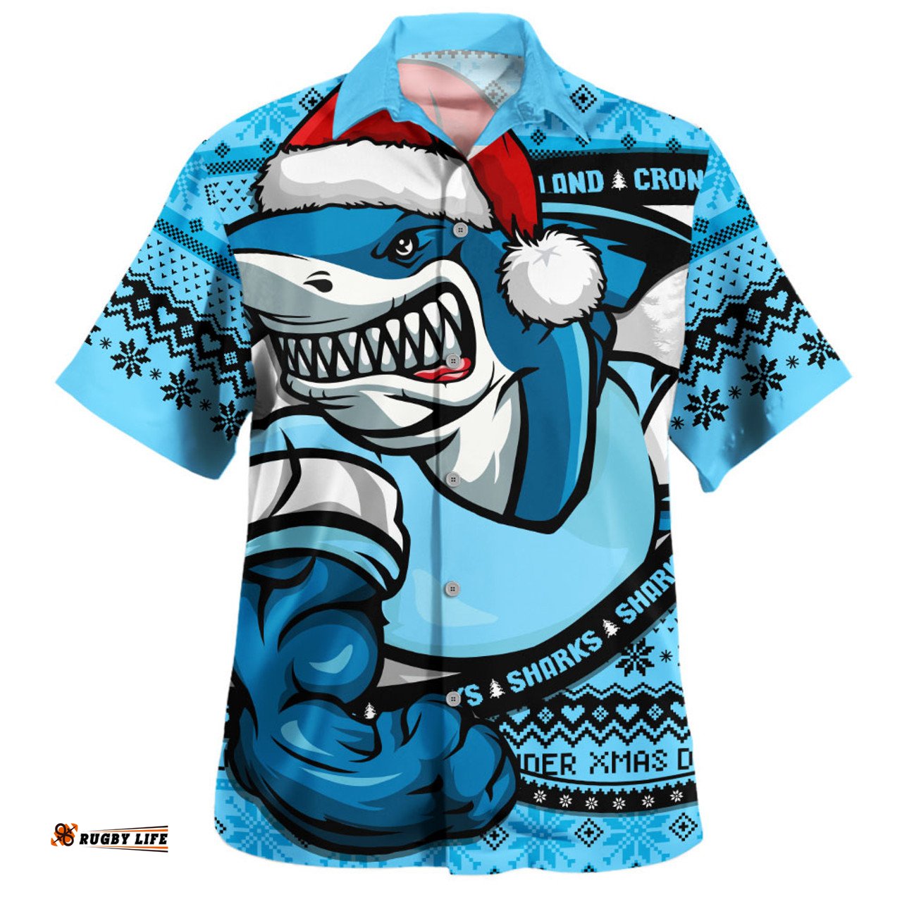 Amazing Aussie Cronulla Sutherland Sharks Ugly Knit Style For Christmas Game Fans Hawaiian Shirt